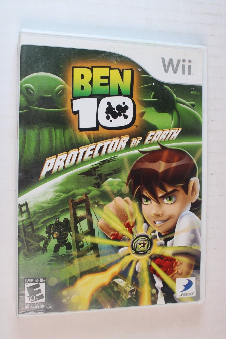 Ben 10: Protector of Earth (Nintendo Wii, 2007) Authentic, Complete, Tested